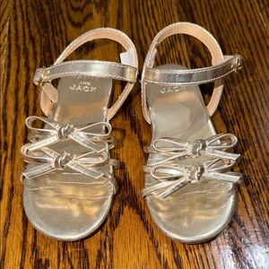 Janie & Jack Gold Kids Sandals 8T